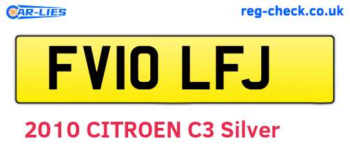FV10LFJ are the vehicle registration plates.