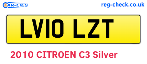 LV10LZT are the vehicle registration plates.