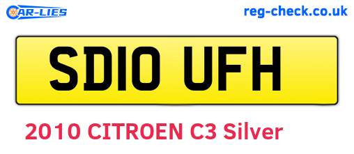 SD10UFH are the vehicle registration plates.