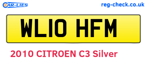 WL10HFM are the vehicle registration plates.