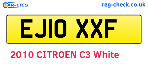 EJ10XXF are the vehicle registration plates.