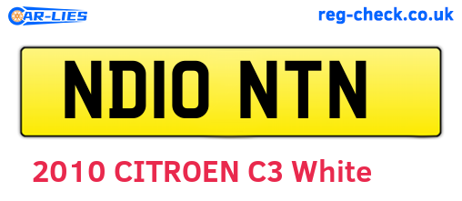ND10NTN are the vehicle registration plates.