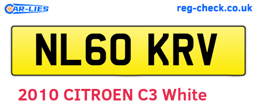 NL60KRV are the vehicle registration plates.