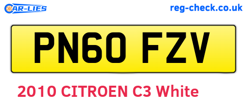 PN60FZV are the vehicle registration plates.
