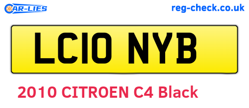 LC10NYB are the vehicle registration plates.