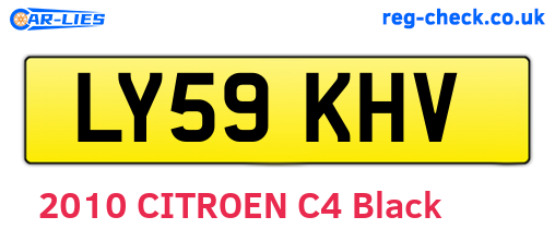 LY59KHV are the vehicle registration plates.