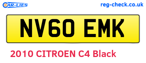 NV60EMK are the vehicle registration plates.