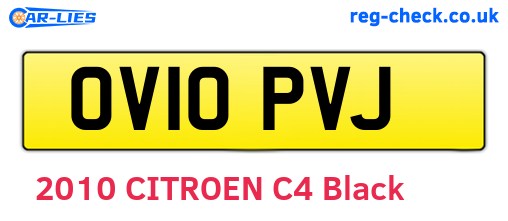 OV10PVJ are the vehicle registration plates.