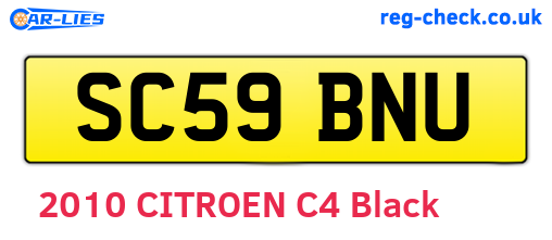 SC59BNU are the vehicle registration plates.