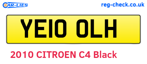 YE10OLH are the vehicle registration plates.