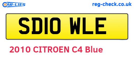 SD10WLE are the vehicle registration plates.