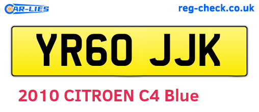YR60JJK are the vehicle registration plates.