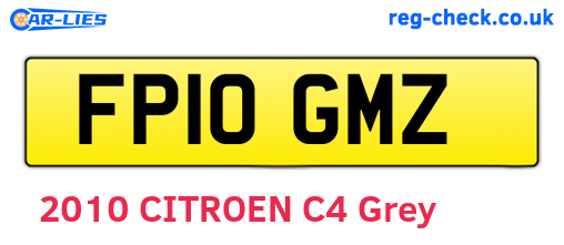 FP10GMZ are the vehicle registration plates.