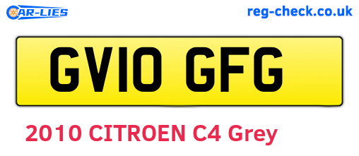 GV10GFG are the vehicle registration plates.