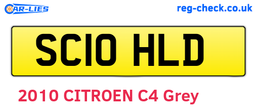 SC10HLD are the vehicle registration plates.
