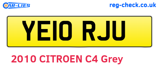 YE10RJU are the vehicle registration plates.