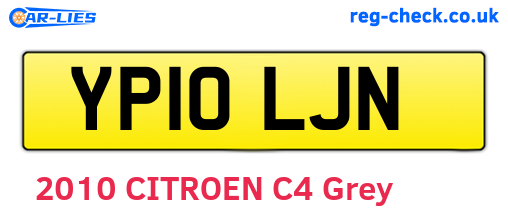 YP10LJN are the vehicle registration plates.