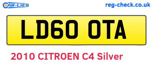 LD60OTA are the vehicle registration plates.