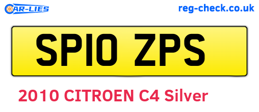 SP10ZPS are the vehicle registration plates.