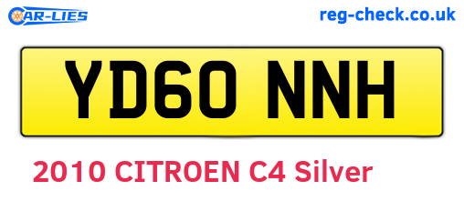 YD60NNH are the vehicle registration plates.