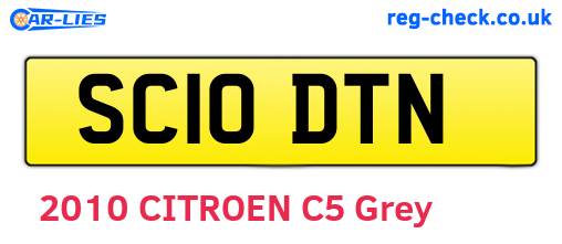SC10DTN are the vehicle registration plates.