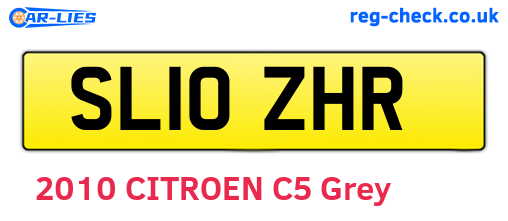 SL10ZHR are the vehicle registration plates.
