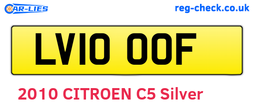 LV10OOF are the vehicle registration plates.