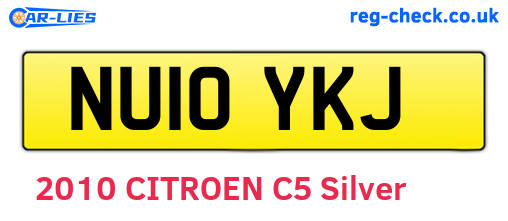 NU10YKJ are the vehicle registration plates.
