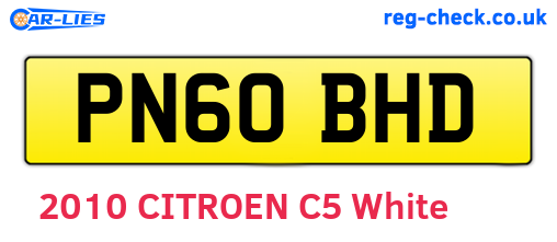 PN60BHD are the vehicle registration plates.