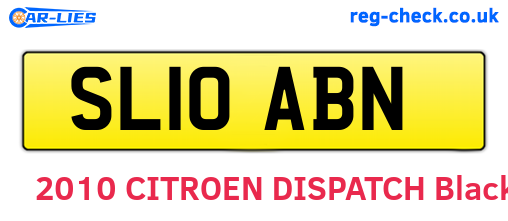 SL10ABN are the vehicle registration plates.