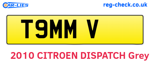 T9MMV are the vehicle registration plates.