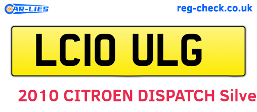LC10ULG are the vehicle registration plates.