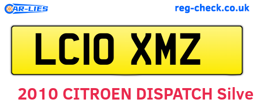 LC10XMZ are the vehicle registration plates.