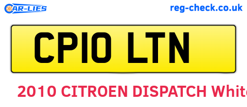 CP10LTN are the vehicle registration plates.