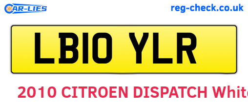 LB10YLR are the vehicle registration plates.