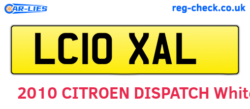LC10XAL are the vehicle registration plates.