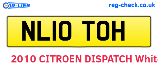 NL10TOH are the vehicle registration plates.