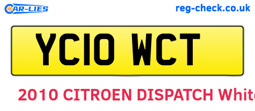 YC10WCT are the vehicle registration plates.