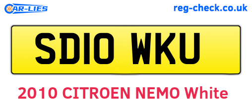 SD10WKU are the vehicle registration plates.