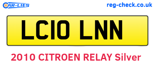 LC10LNN are the vehicle registration plates.
