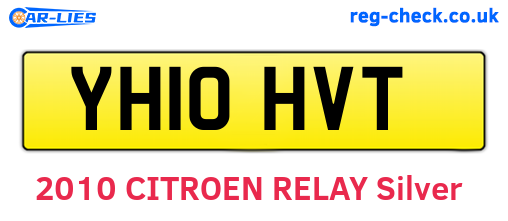YH10HVT are the vehicle registration plates.