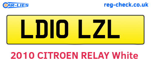 LD10LZL are the vehicle registration plates.