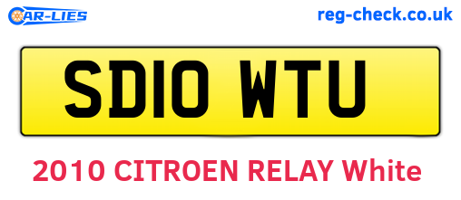 SD10WTU are the vehicle registration plates.