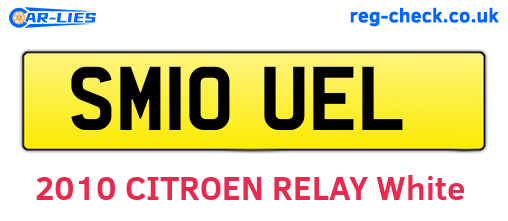 SM10UEL are the vehicle registration plates.
