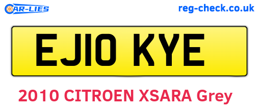 EJ10KYE are the vehicle registration plates.