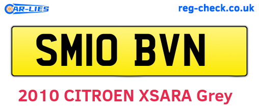 SM10BVN are the vehicle registration plates.