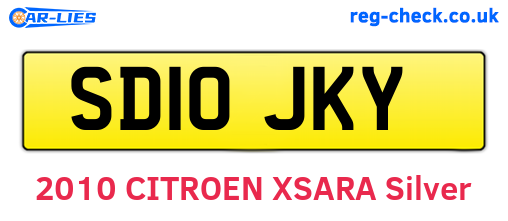 SD10JKY are the vehicle registration plates.