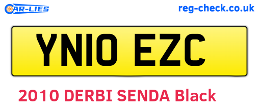 YN10EZC are the vehicle registration plates.