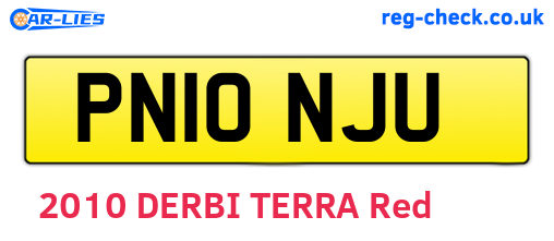 PN10NJU are the vehicle registration plates.