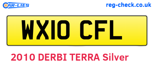 WX10CFL are the vehicle registration plates.